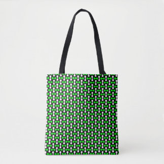 Floro Grüne Hantel All-Over-Print-Tasche