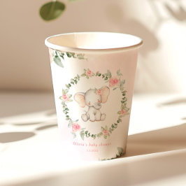 Florrosa Elefantendusche Pappbecher