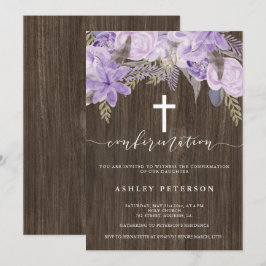 Florrosa Lava, Bestätigung von Aquarellholz Einladung