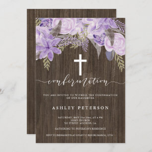 Florrosa Lavarine Wasserfarbholzbestätigung Einladung