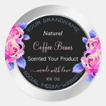 Florrosa Lila Silberverpackungsmarken