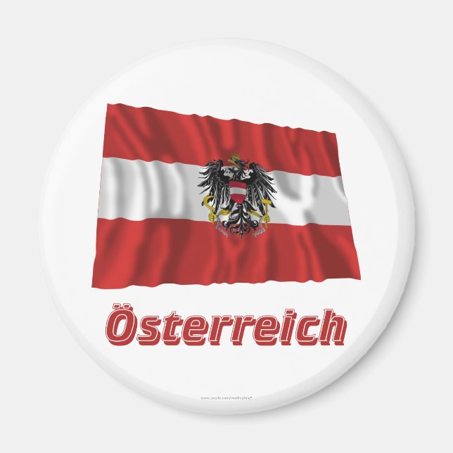 Flos Flaggge, deutscher Name Magnet (Vorne)