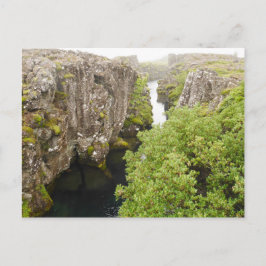 Flosagja Canyon Iceland Postcard Postkarte