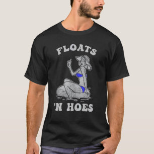 Floß and Hoes Float Trip Tubing River Blue Biki T-Shirt