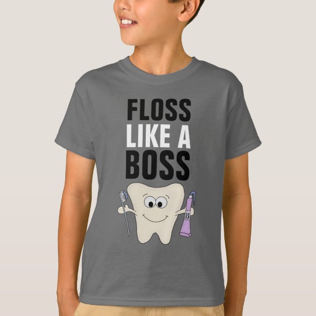 "Floss Kids' HanesTAGLESS® T - Shirt (Vorderseite)