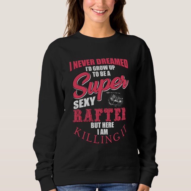 Floß-Outfit Love River Floßfahrt Sweatshirt (Vorderseite)
