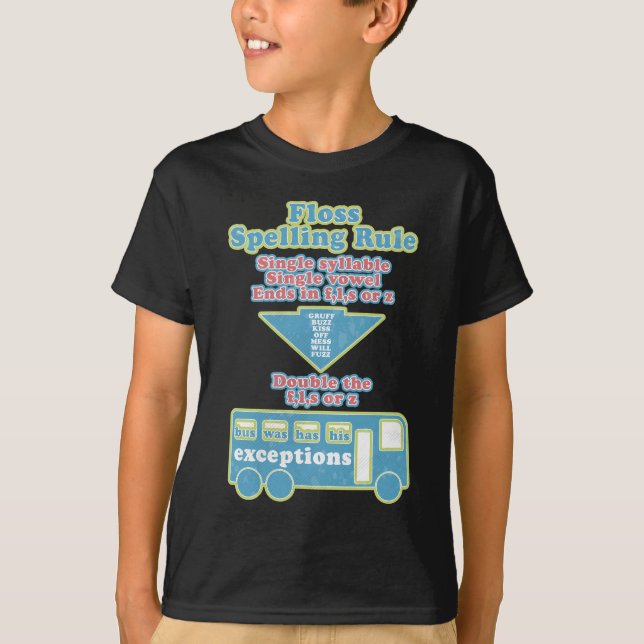 Floss Rule Phonics, die Englisch lernen T-Shirt (Vorderseite)