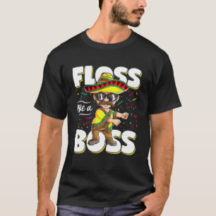 Floss wie ein Boss Cinco De Mayo Flossing Männer M T-Shirt