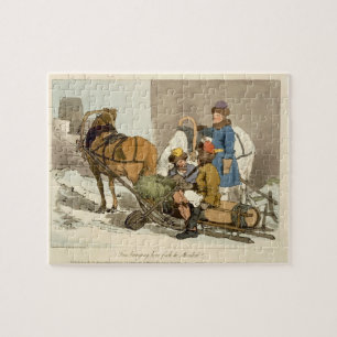 Flossen, die lebende Fische holen zu vermarkten, Puzzle