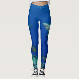 Flossen-Flosse: Schwimmen-Riff-Haifisch Leggings