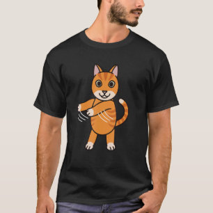 Flossen-Ginger-Katze-Floss-Tanz-Pet T-Shirt