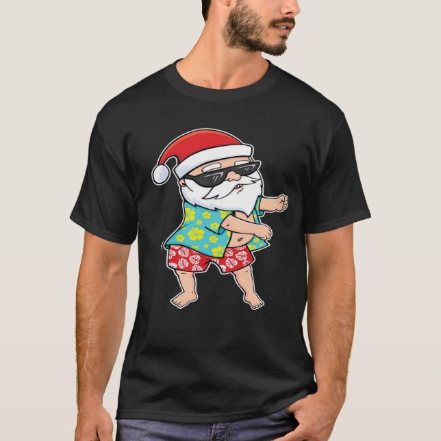 Flossen-Santa-T - Shirt (Vorderseite)