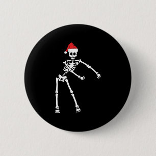 Flossen Skeletton Weihnachtsmannmütze Funny Kids W Button