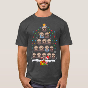 Flossen Weihnachtsbaum Lichter Niedliche Weihnacht T-Shirt