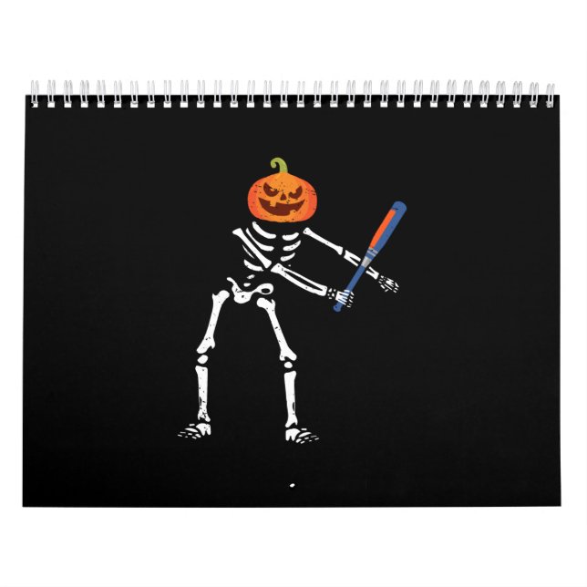 Flossentanz Skeleton Funny Baseball Lover Floss Ta Kalender (Titelbild)