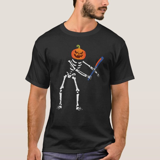 Flossentanz Skeleton Funny Baseball Lover Floss Ta T-Shirt (Vorderseite)