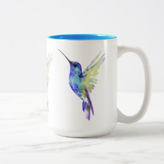 "Flossie" Hummingbird Zwei-Keramiken-Tasse Zweifarbige Tasse