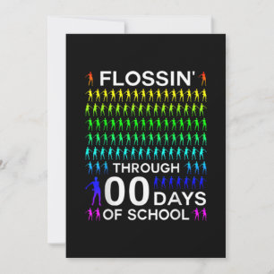 Flossin bis zu 100 Tage Schulzeit 100. Tag Verlust Save The Date