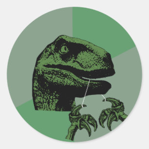 Flossoraptor Philosoraptor Runder Aufkleber
