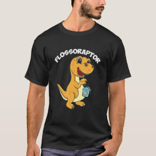 Flossoraptor Zahnhygiene Future Dentist Dinosau T-Shirt