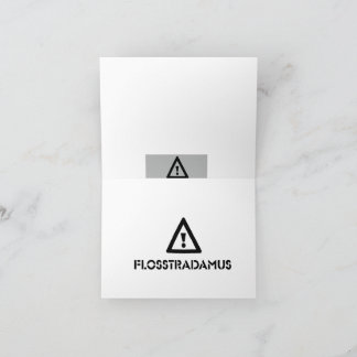 FLOSSTRADAMUS Grußkarte Karte