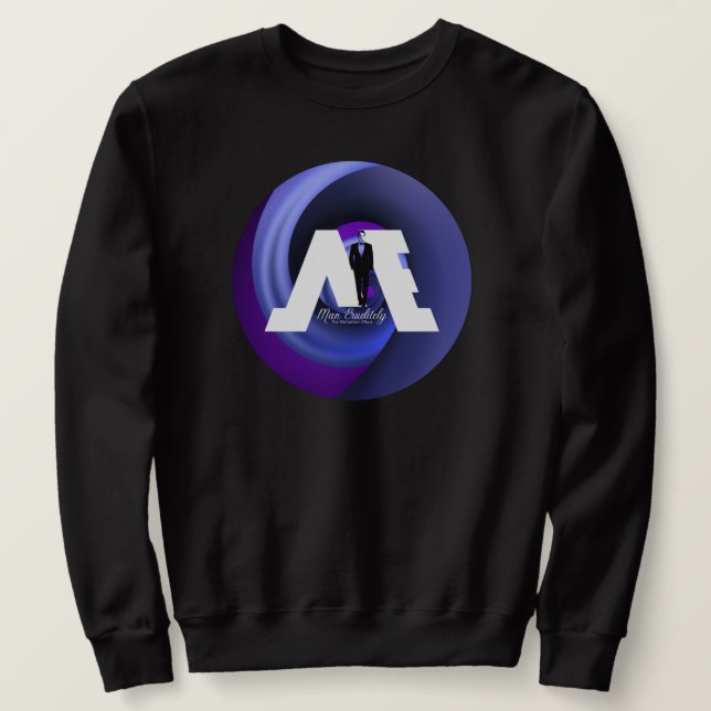 FloState Design "ME" Mann Lila Vortex1 Sweatshirt (Design vorne)