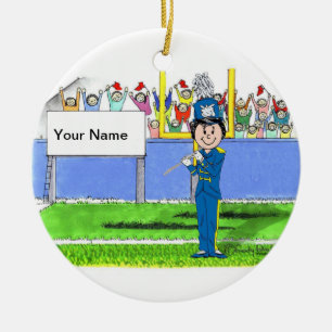 Flöte - Frauen Keramikornament