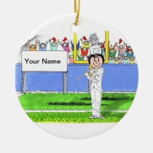 Flöte - Frauen Keramikornament