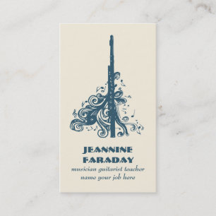 Flöte Instrumentalmusikkarte Visitenkarte