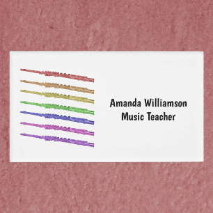 Flöte Regenbogen Bunt Personalisieren Namenschild