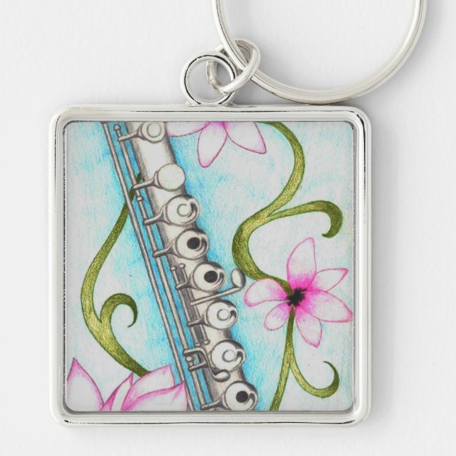 Flöte Schlüsselanhänger (Vorne)