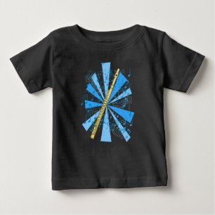Flöte und Musikdesign Baby T-shirt