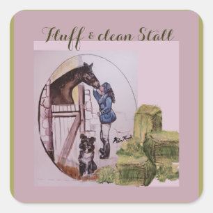 Flöte und saubere Aufkleber