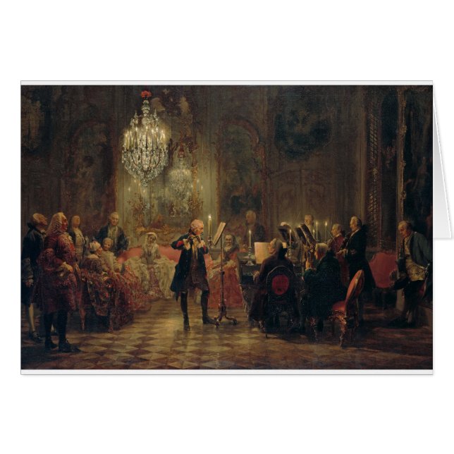 Flöten-Konzert mit Frederick das große Sanssouci (Vorderseite (Horizontal))