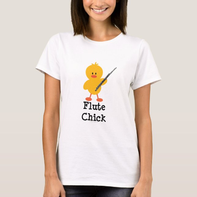 Flöten-Küken-T-Shirt T-Shirt (Vorderseite)