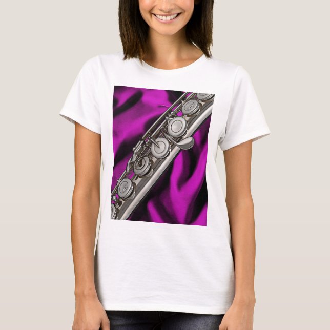 Flöten-oder Flutist-Musiker-T-Shirt T-Shirt (Vorderseite)