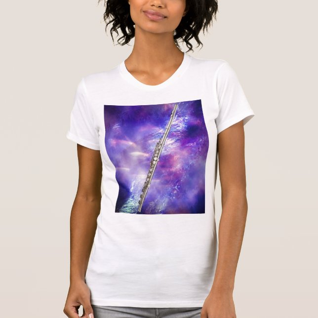 Flöten-oder Flutist-Musiker-T-Shirt T-Shirt (Vorderseite)