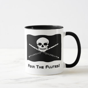 Flöten-Piraten-Geschenk-Tasse Tasse