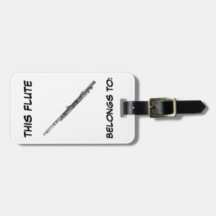 Flöten-Umbau-Nr. Gepäckanhänger