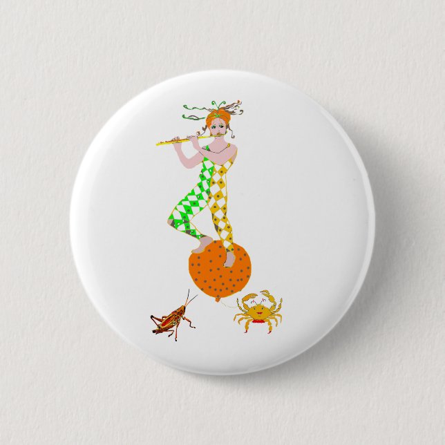 Flötenspieler  button (Vorderseite)