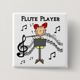 Flötenspieler-Knopf Button