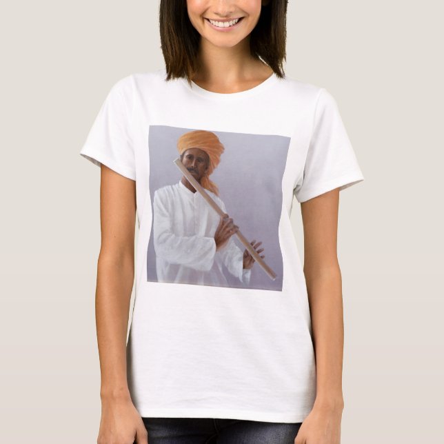Flötenspieler T-Shirt (Vorderseite)