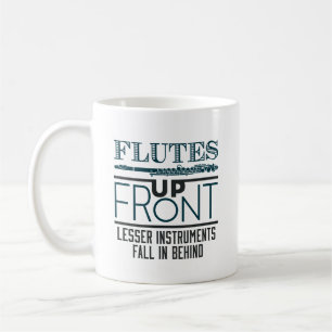 Flötet den vorderen Flutstrahl-Marschband an Kaffeetasse