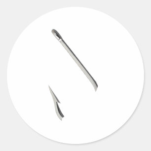 Flotsam Fish Hook Runder Aufkleber