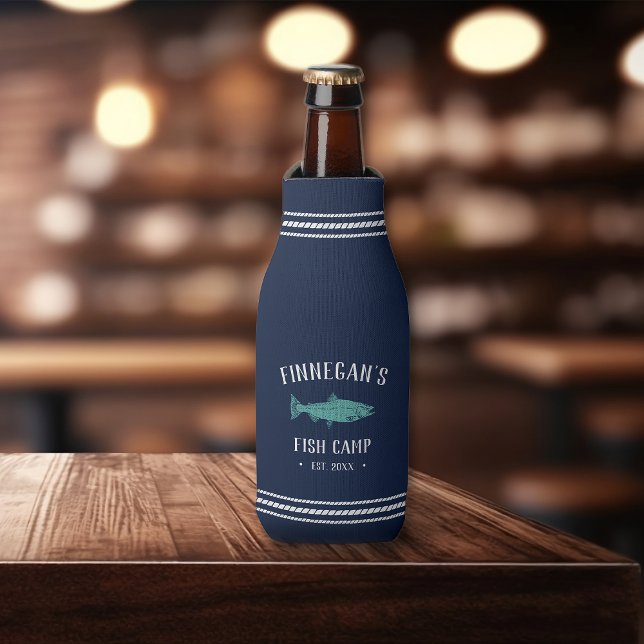 Flotte und Aqua Rustikale Fischereikabine Personal Flaschenkühler (Von Creator hochgeladen)