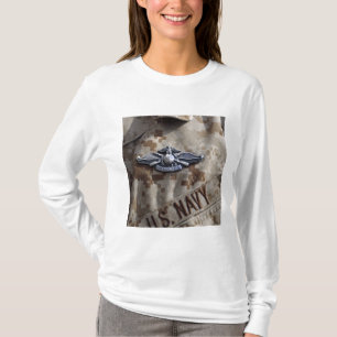 Flotten-Marinekraft-Kriegsführungsgerät-Button T-Shirt