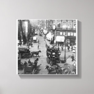 Flotten-Straße London, Vintager England Druck Leinwanddruck