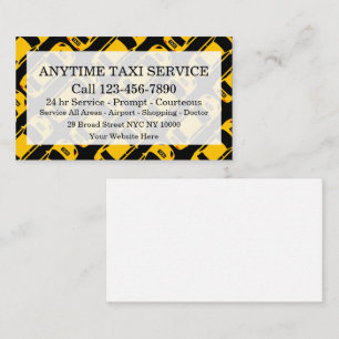 Flotten-Taxiservice mit Taximuster Visitenkarte