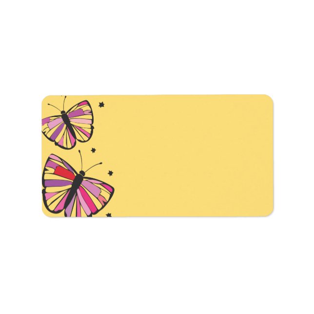 FLOTTERFLY Bat Mitzvah Sticker Adresse Adressaufkleber (Vorne)
