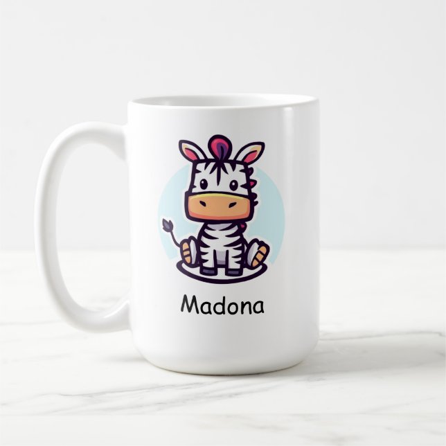 Flottes Zebra Kaffeetasse (Links)